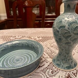 Hand Turned Pottery Set